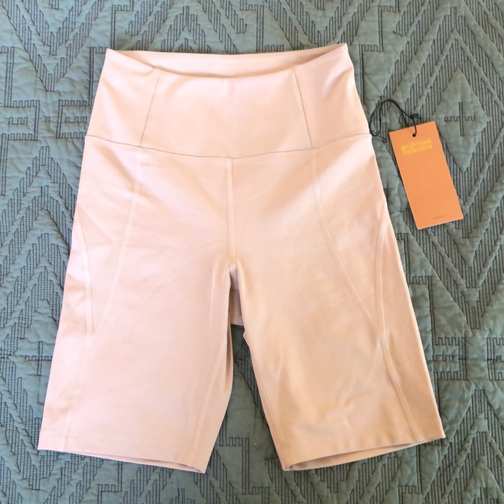 NWT Girlfriend Collective Pink Biker Shorts